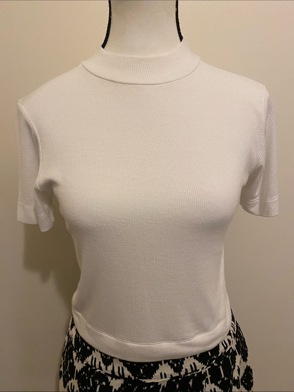 2 Saints Short-Sleeve Mock Neck Top